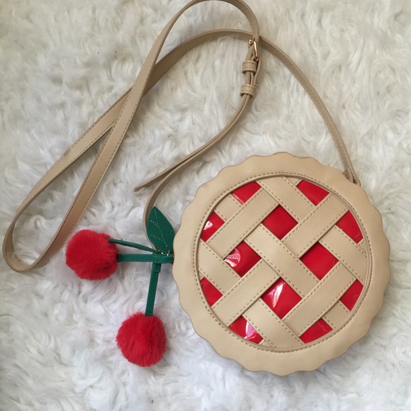 Forever 21 Handbags - Forever 21 Cherry Pie Design Crossbody Bag.
